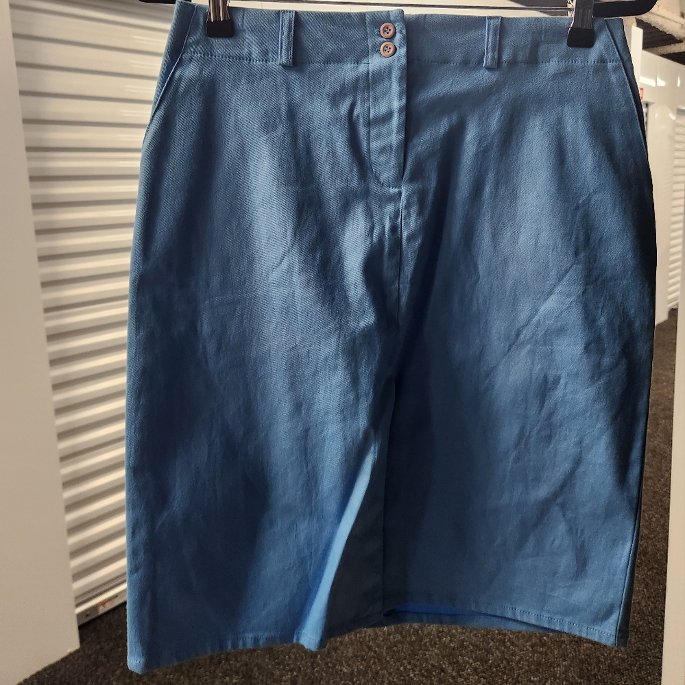 Blue Pencil Skirt